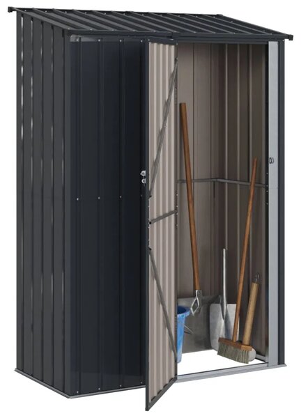 Vrtne šupe Antracit 140 5 x 74 x 200 cm Metal - Antracit 140 x 71 x 200 cm