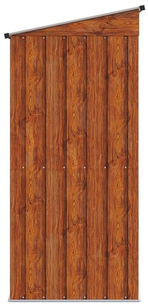 Vrtne šupe Smeđa 137 x 81 x 180 cm Metal - Smeđa 153 x 83 x 179 cm