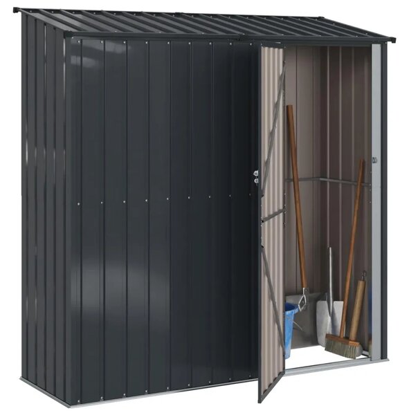 Vrtne šupe Antracit 203 5 x 73 x 200 cm Metal - Antracit 203 x 71 x 200 cm