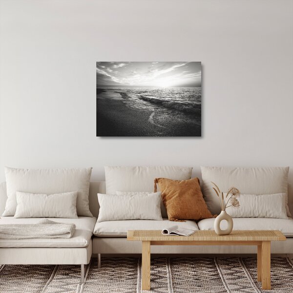 Staklena slika - Na obali mora (70x50 cm)