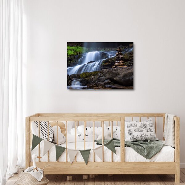 Staklena slika slapa (70x50 cm)