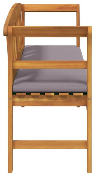 Klupa s ružama Prirodna 157 x 46 x 82 5 cm Čvrsto drvo akacije - Tamno siva Klupa (157 cm)
