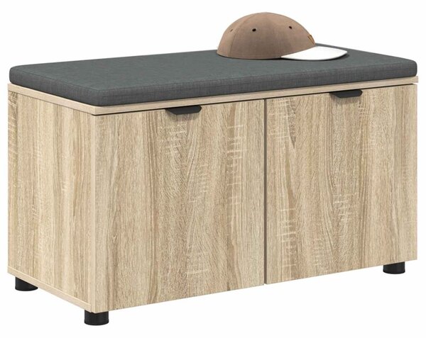 Klupa za hodnik s jastukom Sonoma hrast 80 x 38 x 46 cm - sonoma hrast 80 cm