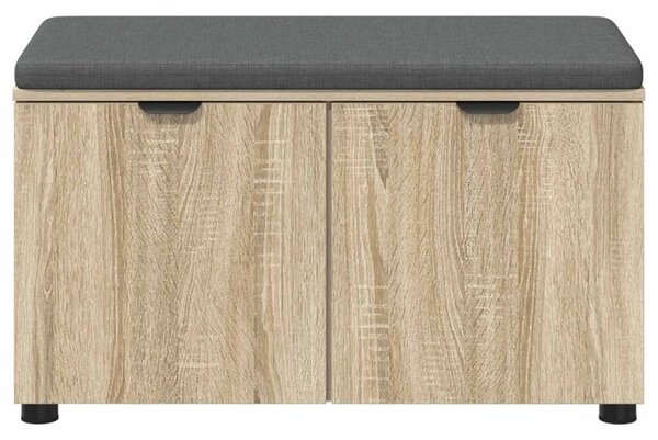 Klupa za hodnik s jastukom Sonoma hrast 80 x 38 x 46 cm - sonoma hrast 80 cm