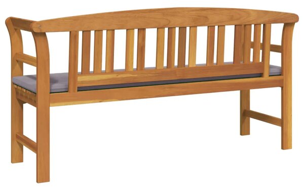 Klupa s ružama Prirodna 157 x 46 x 82 5 cm Čvrsto drvo akacije - Tamno siva Klupa (157 cm)
