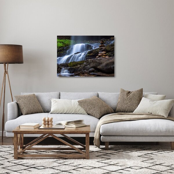 Staklena slika slapa (70x50 cm)