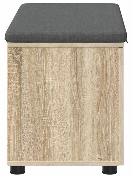 Klupa za hodnik s jastukom Sonoma hrast 80 x 38 x 46 cm - sonoma hrast 80 cm