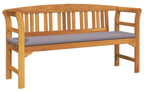 Klupa s ružama Prirodna 157 x 46 x 82 5 cm Čvrsto drvo akacije - Tamno siva Klupa (157 cm)