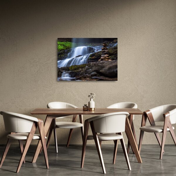 Staklena slika slapa (70x50 cm)