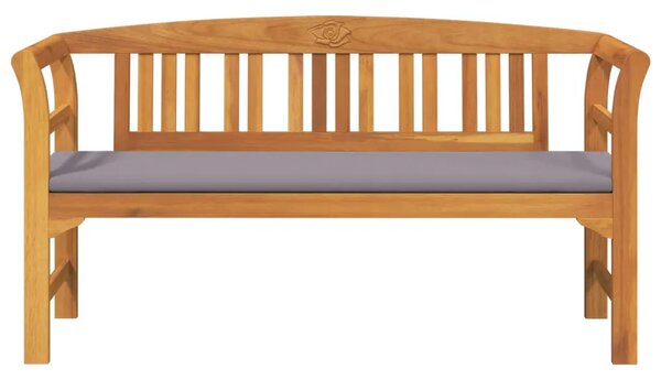 Klupa s ružama Prirodna 157 x 46 x 82 5 cm Čvrsto drvo akacije - Tamno siva Klupa (157 cm)