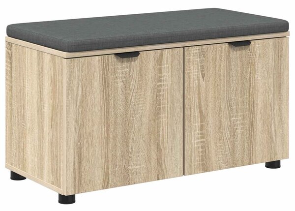 Klupa za hodnik s jastukom Sonoma hrast 80 x 38 x 46 cm - sonoma hrast 80 cm