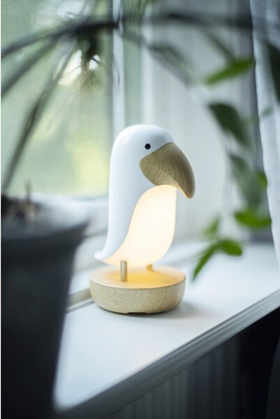 Bijelo-smeđa LED dječja noćna svjetiljka Toucan - Star Trading
