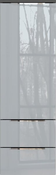 Sivi visok/zidni kupaonski ormarić 36x111 cm Vasio – Germania