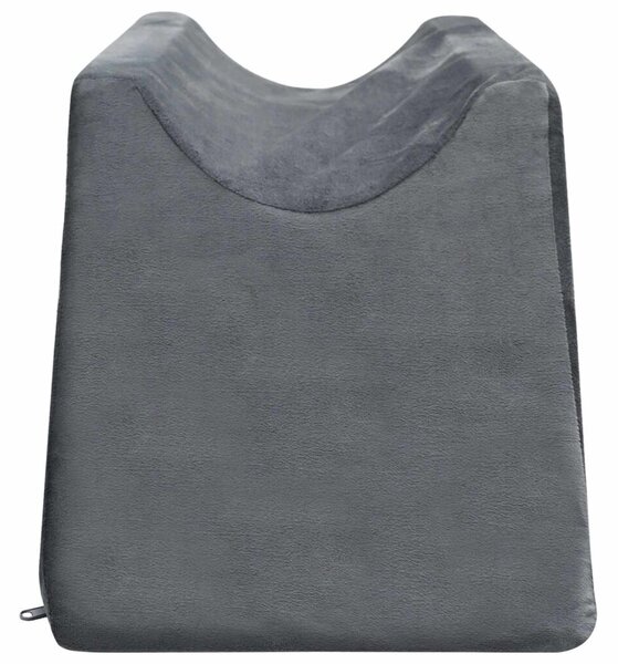 Jastučić za noge 68 x 25 x 21 5 cm Čvrst PU pjena Siva - Siva