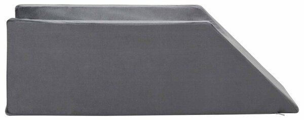 Jastučić za noge 68 x 25 x 21 5 cm Čvrst PU pjena Siva - Siva
