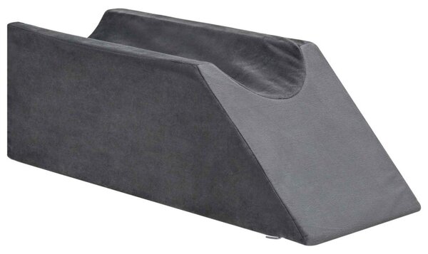 Jastučić za noge 68 x 25 x 21 5 cm Čvrst PU pjena Siva - Siva