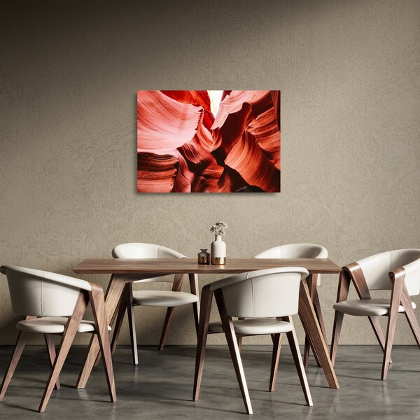 Staklena slika crvenih stijena (70x50 cm)