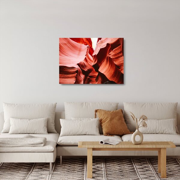 Staklena slika crvenih stijena (70x50 cm)