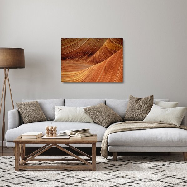 Staklena slika - Crveni pijesak (70x50 cm)