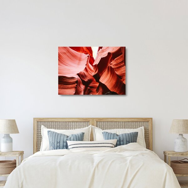 Staklena slika crvenih stijena (70x50 cm)