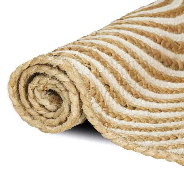 Tepih za područje Bijela 80 x 200 cm Juta - Bijela 80 x 200 cm