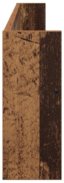 Polica za časopise s policom 2 kom. Staro drvo 100 x 12 x 30 cm - Staro drvo 100 x 12 x 30 cm 2