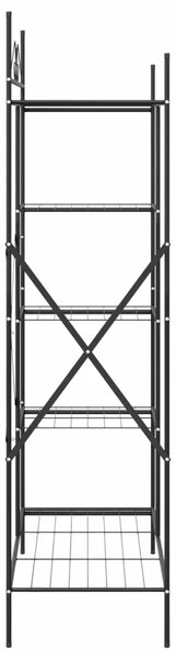Otvoreni ormar s policom Crna 104 5 x 45 x 172 cm Čelik