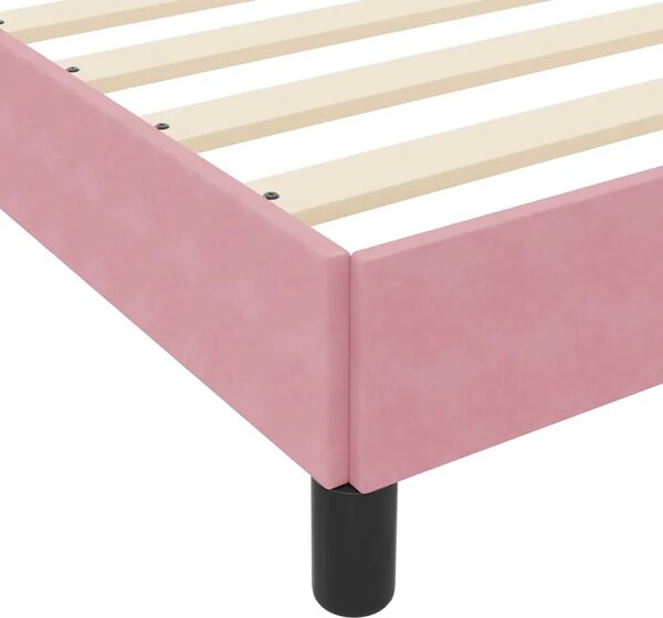 Box spring krevet Ružičasta 160 x 220 cm tkanina - Ružičasta 160 x 220 cm