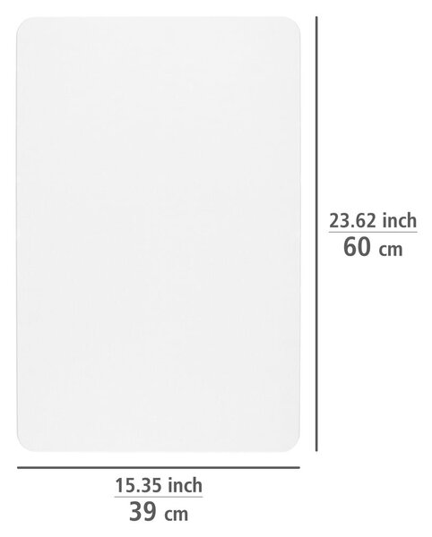 Bijela kupaonska prostirka od dijatomita 39x60 cm Simi – Wenko