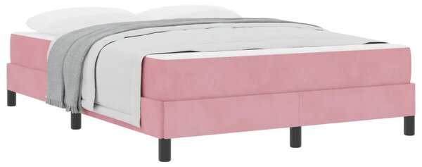 Box spring krevet Ružičasta 160 x 220 cm tkanina - Ružičasta 160 x 220 cm