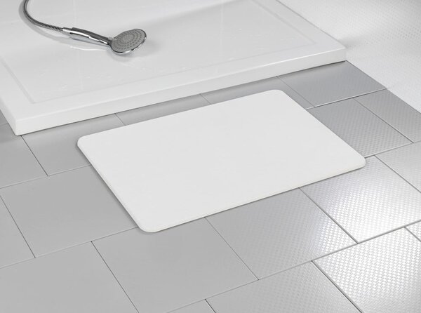 Bijela kupaonska prostirka od dijatomita 39x60 cm Simi – Wenko