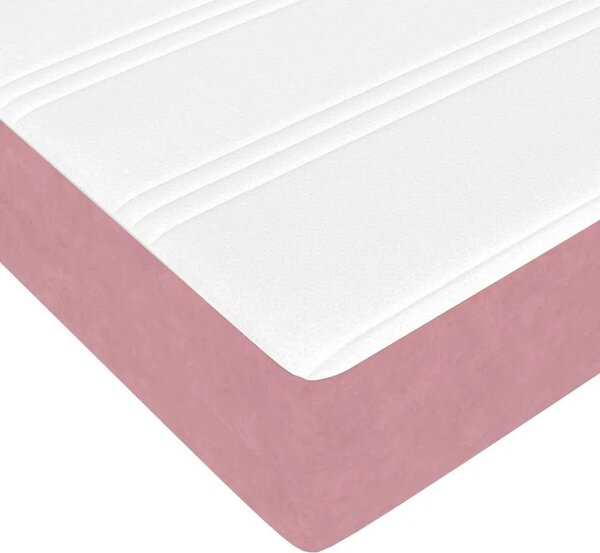 Box spring krevet Ružičasta 160 x 220 cm tkanina - Ružičasta 160 x 220 cm