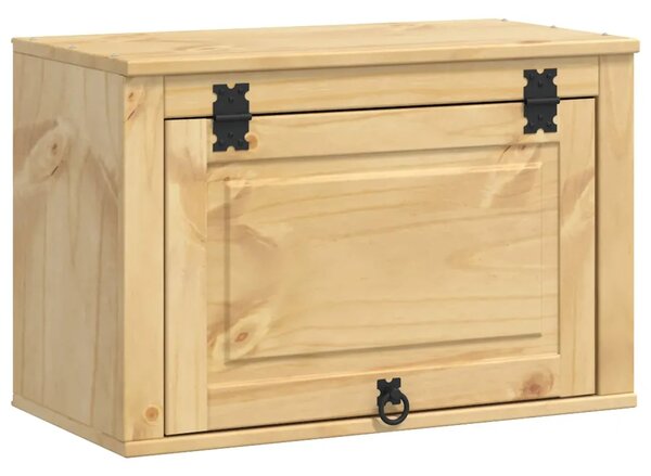 Kabinet SKI Medeno Smeđa 60 x 32 x 40 cm Čvrsto borovo drvo - Zidni ormarić s vratima Medeno smeđa