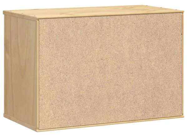 Kabinet SKI Medeno Smeđa 60 x 32 x 40 cm Čvrsto borovo drvo - Zidni ormarić s vratima Medeno smeđa