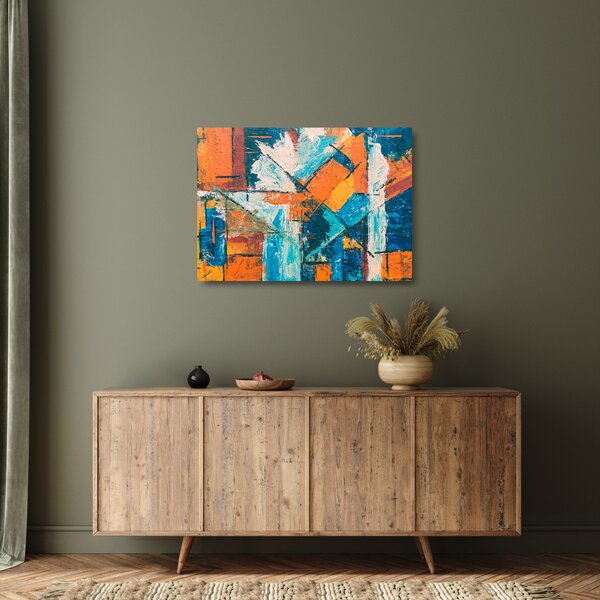 Staklena slika - Apstrakcija (70x50 cm)