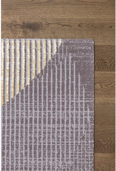 Sivi vuneni tepih 100x180 cm Shades – Agnella