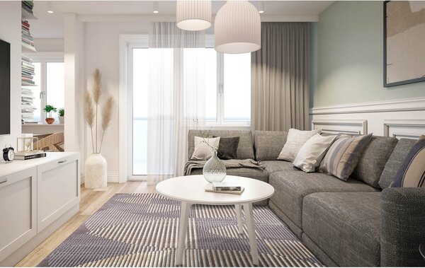 Sivi vuneni tepih 100x180 cm Shades – Agnella