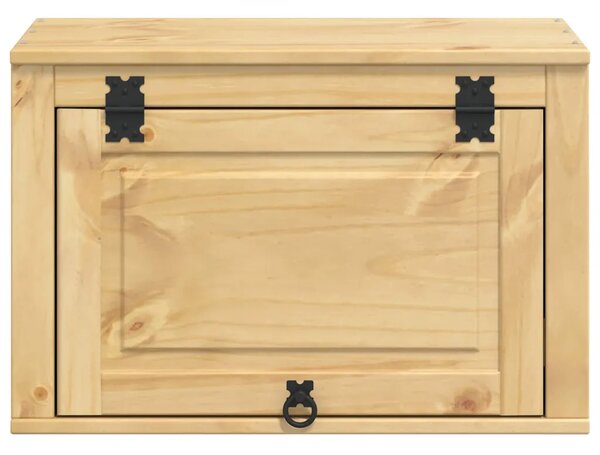 Kabinet SKI Medeno Smeđa 60 x 32 x 40 cm Čvrsto borovo drvo - Zidni ormarić s vratima Medeno smeđa