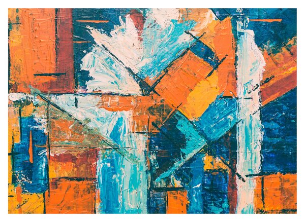 Staklena slika - Apstrakcija (70x50 cm)