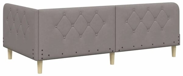 Kutni okvir kreveta Sivo-smeđa 100 x 200 cm tkanina - Sivo-smeđa 100 x 200 cm