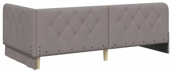 Kutni okvir kreveta Sivo-smeđa 100 x 200 cm tkanina - Sivo-smeđa 100 x 200 cm