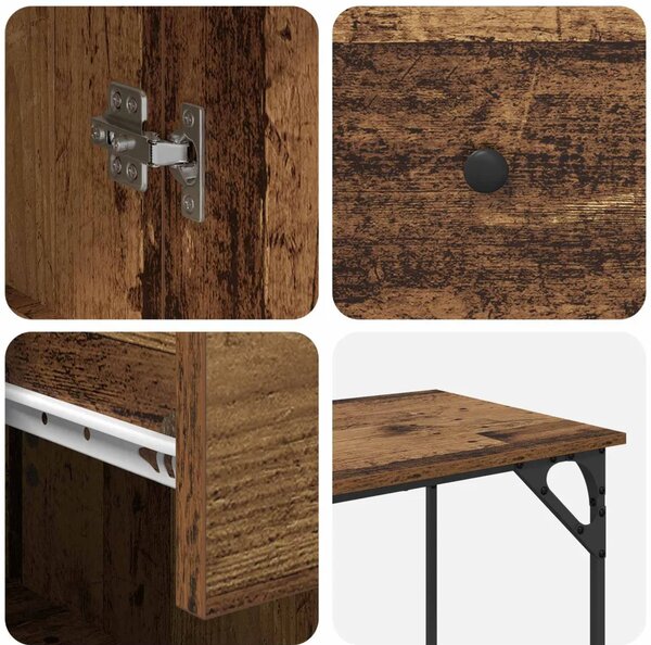 Stol za računalo Staro drvo 131 x 48 x 75 cm Konstruirano drvo - Staro drvo