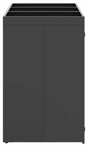 Skladištenje kanti za 3 kante Antracit 204 x 77 5 x 121 5 cm - Antracit 3 Vrh za saksiju