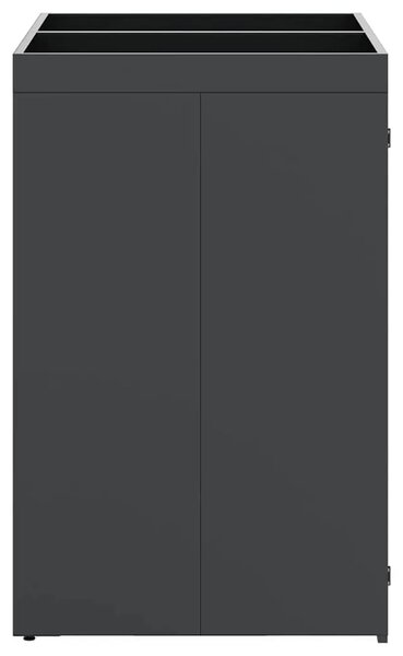 Skladištenje kanti za 2 kante Antracit 136 x 77 5 x 121 5 cm - Antracit 2 Vrh za saksiju