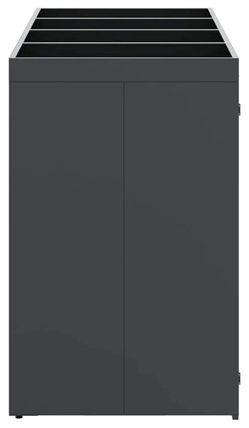 Skladištenje kanti za 4 kante Antracit 272 x 77 5 x 121 5 cm - Antracit 4 Vrh za saksiju
