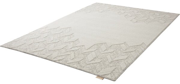 Svijetlo sivi vuneni tepih 120x180 cm Credo – Agnella