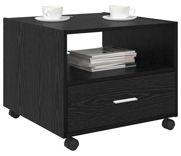 Stolić za kavu Crni hrast 55 x 55 x 45cm Konstruirano drvo - Crni hrast