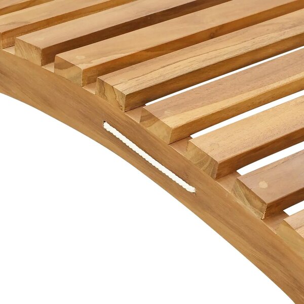 Ležaljka Čvrsto teak drvo Smeđa - 1x ležaljka 185 5 x 55 x 58 5 cm