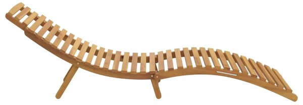 Ležaljka Čvrsto teak drvo Smeđa - 1x ležaljka 185 5 x 55 x 58 5 cm