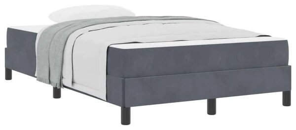 Box spring krevet Tamno siva 120 x 200 cm tkanina - Tamno siva 120 x 200 cm